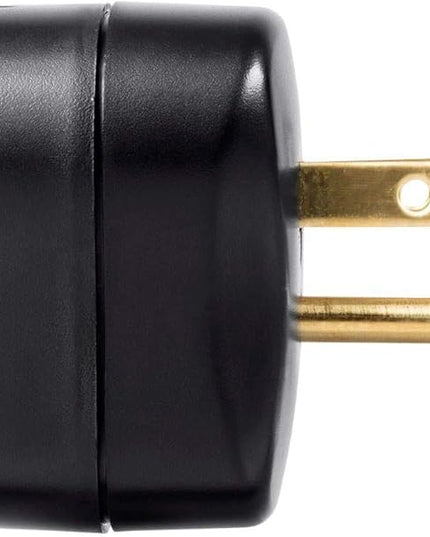Monoprice 1 Outlet Portable Mini Surge Protector - UL Rated, 540 Joules, With Grounded And Protected Light Indicator, Black