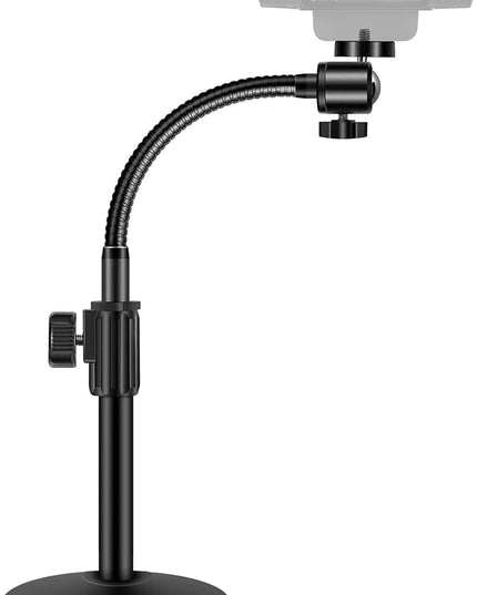 InnoGear Webcam Stand for Desk, Camera Stand Mount Gooseneck Arm for Logitech Webcam C922 C930e C920S C920 C615 C960 C920x BRIO 4K NexiGo N60, Phone Mount, Right Light, GoPro with 1/4" Thread