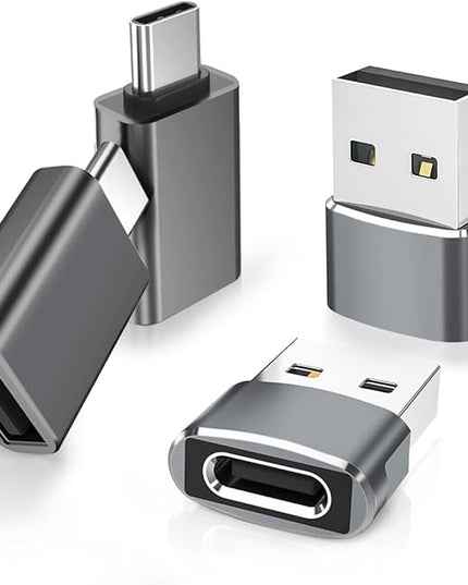Elebase Samgsung S25 USB to USBC Adapter with Type C OTG Adaptor 4P,USBA Male to C Female Converter for Galaxy S24 S23 Plus Ultra FE,Z Fold Flip 7 6,Galaxy Tab S10 S9,Google Pixel 9 8,AirPods 4