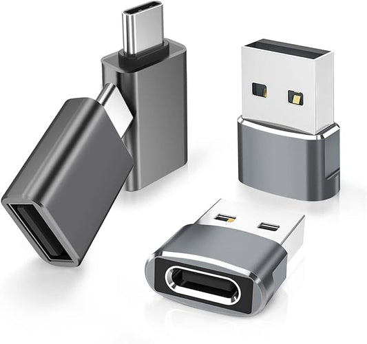 Elebase Samgsung S25 USB to USBC Adapter with Type C OTG Adaptor 4P,USBA Male to C Female Converter for Galaxy S24 S23 Plus Ultra FE,Z Fold Flip 7 6,Galaxy Tab S10 S9,Google Pixel 9 8,AirPods 4
