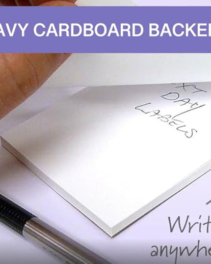 NextDayLabels Note Pads - 10 Pack of 50 Sheet Pads (3 x 5 Inches, White, Minimalist Style)