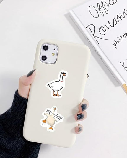 500 Pcs Duck Stickers Roll, 10 Styles Cartoon Cute Duck Stickers for Teens, Waterproof Vinyl Stickers for Journal Scrapbook, Party Favors, Classroom Rewards, Laptop & Water Bottle Deca