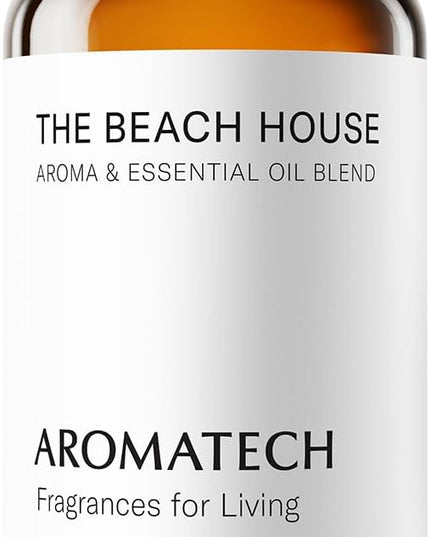 AromaTech The Beach House Aroma Essential Oil Blend: Luxury Hotel Inspired Aromatherapy with Bergamot, Coconut Milk & Sandalwood for Ultrasonic Diffusers & Nebulizers - 4 fl oz, 120 mL