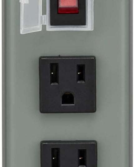 Eaton Tripp Lite Series 3-Outlet Heavy Duty Power Strip, Metal, Mountable (Wall Mount & Under Desk), 9ft Extension Cord, On/Off Switch Cover, Industrial Garage Shop Work Bench Applications (3SP9)