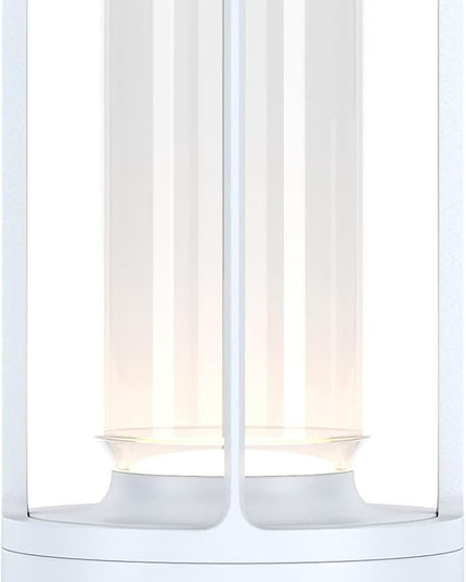 Portable Metal Table Lamp for Indoor/Outdoor ,Rechargeable Cordless LED Lamp, 3-Colour Infinitely Dimming Battery Powered Small Desk Lamp, Restaurant/Bedroom/Bar/Coffee Shop/Camping Light (White)
