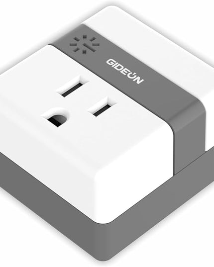 GIDEON Single Outlet Surge Protector with Voltage Protection and Ground Protected Light Indicators, 1800W Mini Wall Socket Smart Plug for Refrigerator, TV, PC and Home Appliances, 15A 120V
