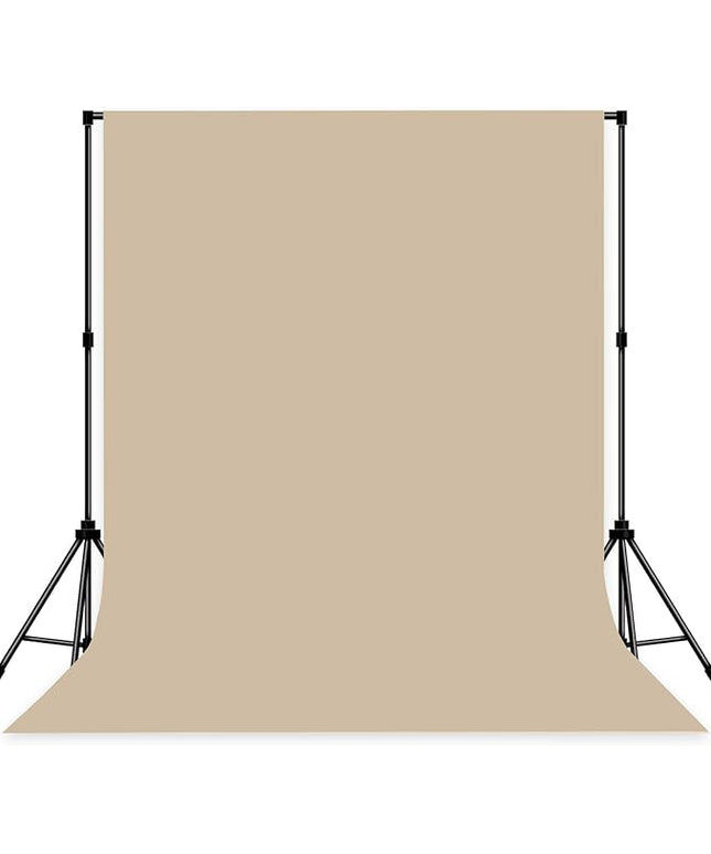 Photo Backdrop Beige Fabric Professional Photography Solution 10x10ft Seamless Design Eliminate Wrinkles Baby Shower Pregnant Women Shooting Scene Background