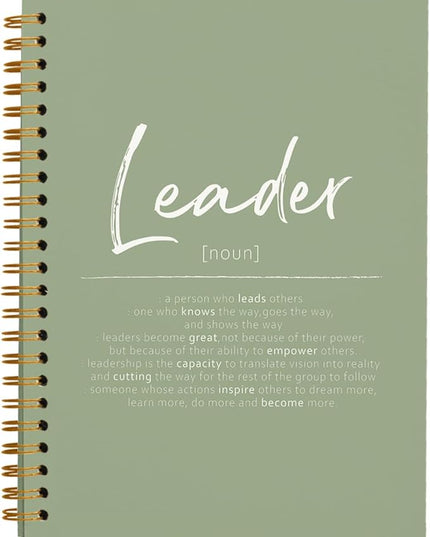 OXW Sage Green Notebooks for Work, Leadership Gifts Notebook Journal for Writing Meeting Office Note Taking, Thank You Appreciation Gifts for Women Men Leader Mentor Boss Manager, 5.5"x8.3"