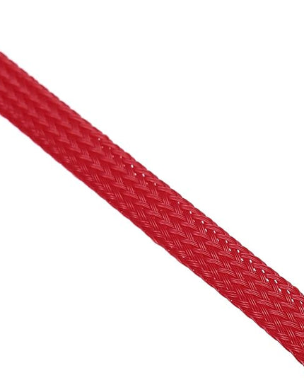 uxcell PET Expandable Sleeving 10ft 1/4" Red Cable Management Sleeve Cord Organizer for Wrap Protect Cable