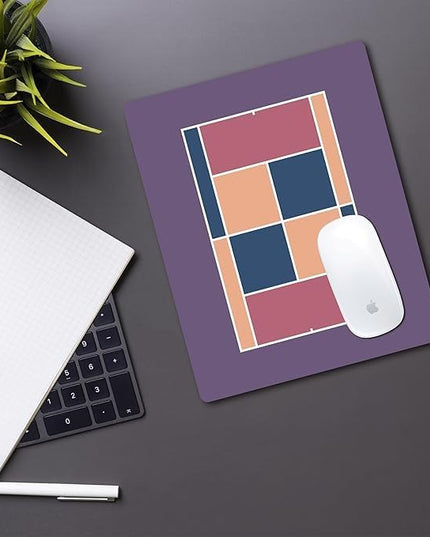 Racquet Inc Tennis Court Mouse Pad – Purple Desk Mousepad with Fabric Surface – Tennis-Themed Office Accessory for Work or Gaming – Compatible with Optical and Laser Mice