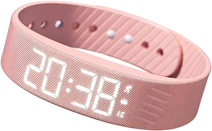 Vibrating Alarm Clock Watch, 2026 New Wristband, Rechargeable Silent Alarm for Deep Sleepers, LED Display Vibrating Alarm Watch for Elderly