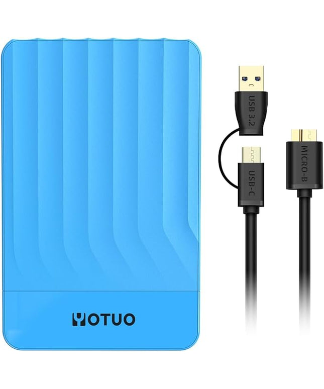 750GB Portable External Hard Drive Storage Expansion Mobile HDD USB 3.0 for PC, Mac, Desktop, Laptop, PS4, PS5, Xbox One X/S, Xbox 360, Xbox Series X/S, Office & Game (Blue)