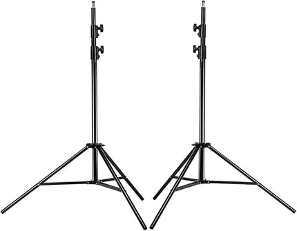 NEEWER PRO 9feet/260cm Spring Loaded Heavy Duty Photography Photo Studio Light Stands with 1/4" Screw & 5/8 Stud for Video, Portrait and Photography Lighting (2 Packs)