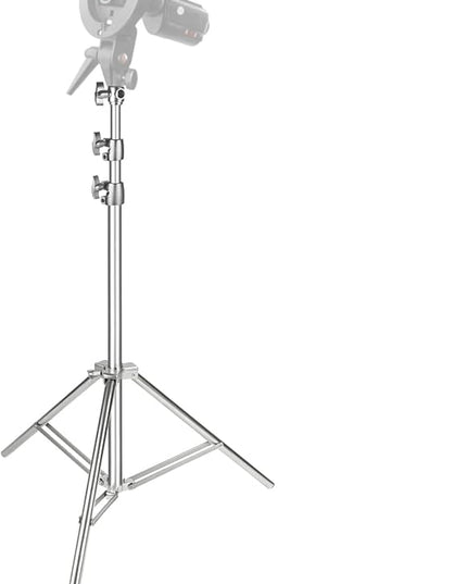 NEEWER 2PCS Light Stand Kit, 79"/200cm Stainless Steel Heavy Duty Tripod Stand with 1/4" to 3/8" Adapter for Studio Softbox, Monolight, Reflector