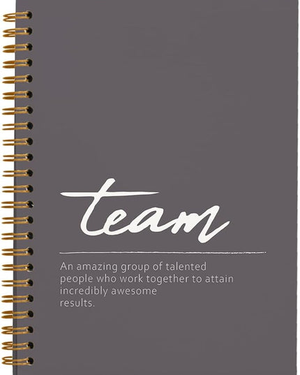 hold fizz Grey Meeting Notebook for Work, Employee Appreciation Gifts, Team Gifts for Employees, Thank You Gifts for Women Men Leader Boss Mentor Manager Coworkers Going Away Retirement, 5.5"x8.3"