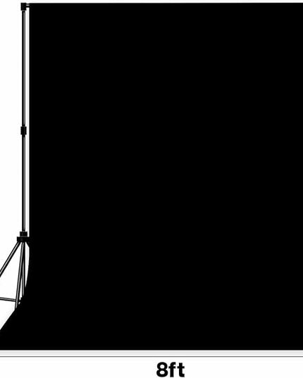 Photo Backdrop Black Background Cloth Professional Photography 8x10ft Seamless Design Eliminates Wrinkle Portrait Photography Wedding Dark Theme Decorations