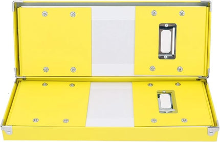 Snap-N-Store CD Storage Box - Pack of 1/2 - Durable Disc Holder with Lid to Store for Discs (2 Pack - CD, Yellow)