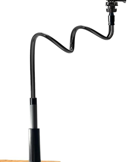 30 Inch Webcam Stand Camera Mount, Upgraded Thick Base Flexible Gooseneck Camera Stand Desk Webcam Mount Clamp for Logitech Webcams C930e C930 C920 C922x C922 Brio 4K C925e C615, Gopro Hero 8 7 6 5 4