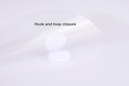 8.5 x 11 Vertical Clear Letter Sized Plastic Envelopes Document File Storage Holder 10 Pack Hook Loop Closure