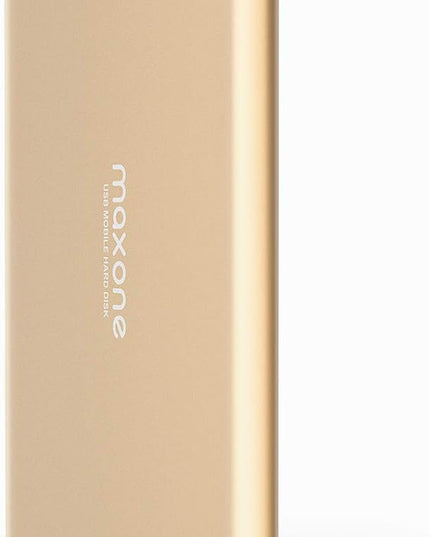 Maxone 500GB Ultra Slim Portable External Hard Drive HDD USB 3.0 Compatible with PC, Laptop - Gold