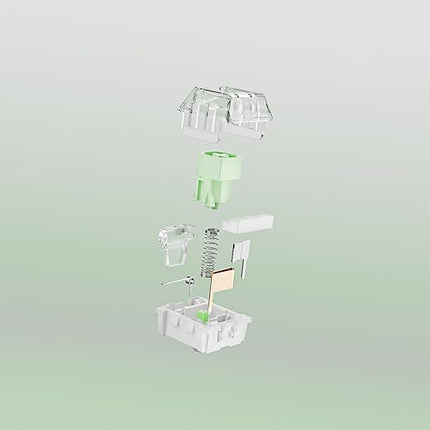 Kailh Box Jade Pro Switches for Mechanical Gaming Keyboard,3-Pin Clicky/Pre lubed/Dust&Waterproof Switches(Jade Pro,10Pcs)