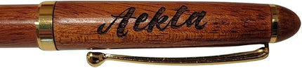 Personalized Wooden Ballpoint Pen with Personalized Case | Rosewood Pen Set | Fully Customizable | Gift for graduations, birthdays, weddings, for him and for her (Pen and Pencil w/Case)