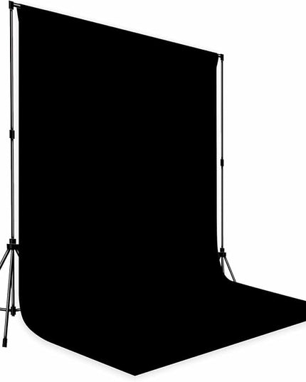 Photo Backdrop Black Background Cloth Professional Photography 6x9ft Seamless Design Eliminates Wrinkle Portrait Photography Wedding Dark Theme Decorations