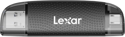 Lexar Dual-Slot USB-A/C Reader, Up to 205MB/s Transfer Speed, Supports SD and microSD Cards (LRW310X-BNBNG)