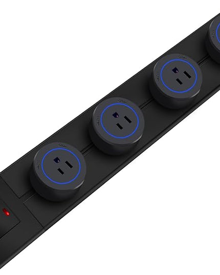 TIANDGP Track Outlet; Removable Electrical Outlet Track System, 19.68 inch Power Track 8000w, 3 AC Outlet adapters 1875W,USB-C PD 20W Supercharging for Home Kitchen, Living Room, Office- Black