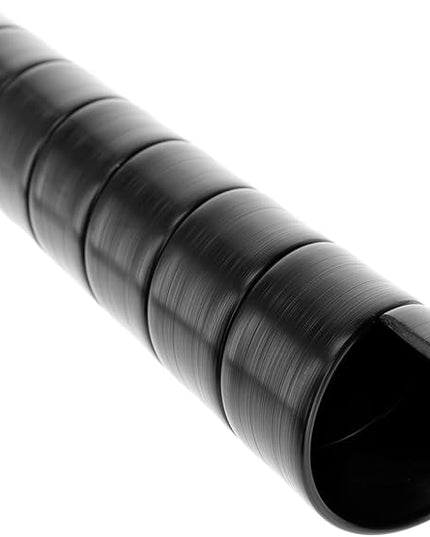 Caplugs SPPC Series – Safeplast Safe-Spiral Pre-Cut Spiral Wrap, Hose & Cable Protector, Black HD-PE, 0.50" OD x 25' Pre-Cut Length, Hydraulic & Pneumatic Hoses (12PC25bk)