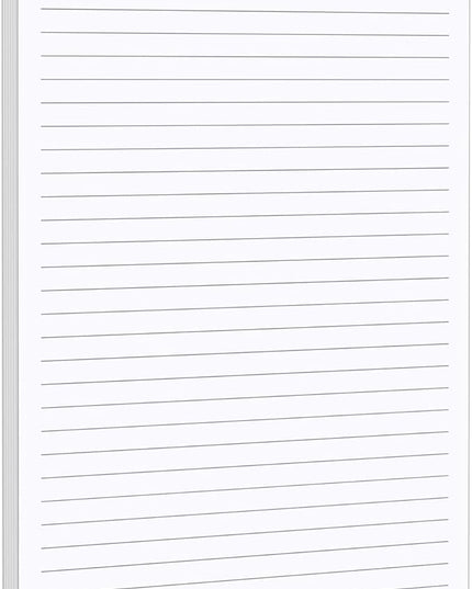 321Done Ruled Notepad - 50 Sheets (5.5" x 8.5") - Luxury Planning Note Pad with Lines - Thick Premium Paper - Made in USA - Plain White