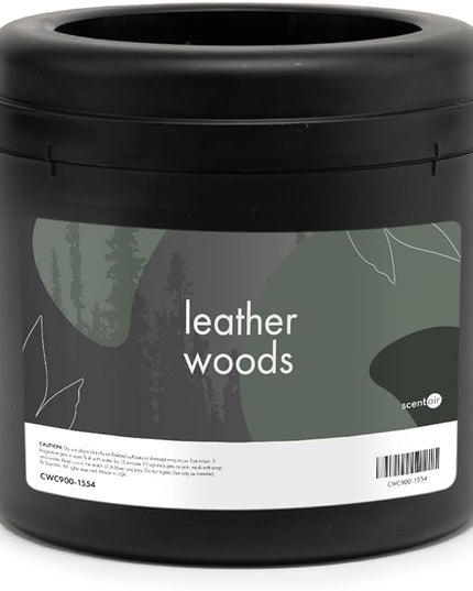ScentAir Whisper Home Monthly Plug-in Refill, Fragrance Cartridge for Home and Office, Amazon Exclusive, Leather Woods