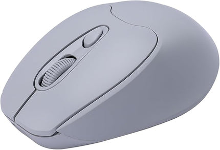 M109 Wireless Mouse,Bluetooth 5.1/5.0 + USB with USB Mini Receiver,Rechargeable Silent,Wireless BluetoothMouse 1000-1200-1600 DPI,5-Programmable Buttons,Compatible with PC,Mac, Laptop,Chromebook-Grey