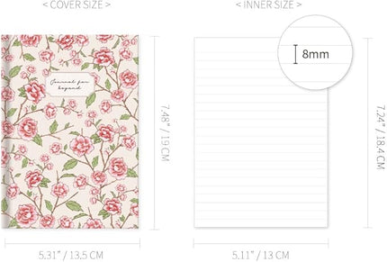 Monolike Journal For Beyond Minhwa Hardcover Lined Notebook, Peony - Hardcover, Academic, Journal, Diary, 192pages