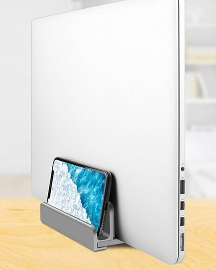 Vertical Laptop Stand Desktop Dock Holder Metal Desktop Stand for Computer, Tablet Aluminum Anti Slide Phone Desktop Holder