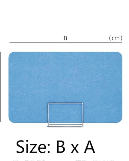 Desk Privacy Divider, Acoustic Freestanding Desk Divider, Noise Reducing Desk Privacy Panel for Table Standing Sound Proof Desktop Office Classroom(Blue,40x30CM)