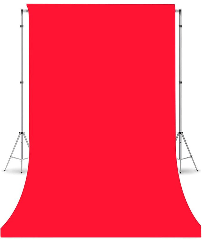Red Photo Backdrop for Photoshoot, Red Photography Backdrop for Portraits, Fabric Background for Product Photography and Video Creation 3FTx5FT