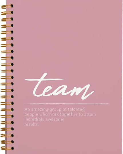 hold fizz Pink Meeting Notebook for Work, Employee Appreciation Gifts, Team Gifts for Employees, Thank You Gifts for Women Men Leader Boss Mentor Manager Coworkers Retirement Going Away, 5.5"x8.3"