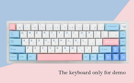 Guffercty kred 141 Cherry MX keycaps PBT Key Cap Cover Set 60 Percent Dye-Sub for Mx Switch Mechanical Keyboard (Cherry/Milk Cover)