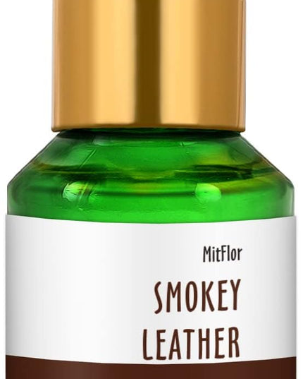 Smokey Leather Fragrance Oil, MitFlor Single Scented Essential Oil for Diffuser, Premium Grade Fragrance Oil for Soap & Candle Making, Men & Woody Scent for Home Fragrance, 30ml