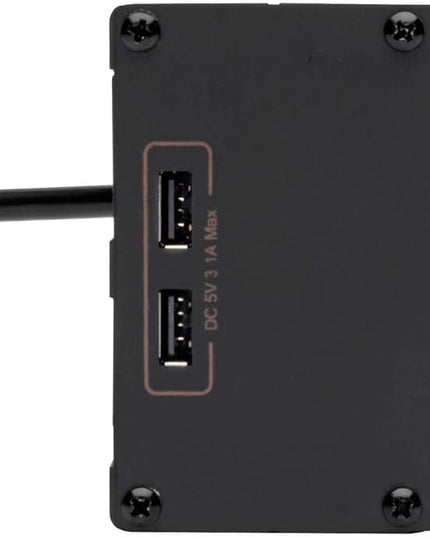 Tripp Lite Isobar 6 Outlet Surge Protector Power Strip with 2 USB Charging Ports,10ft Long Cord, Right-Angle Plug, Metal, 3840 Joules,Lifetime Limited Warranty & $50K Insurance (IBAR6ULTRAUSBB)Black