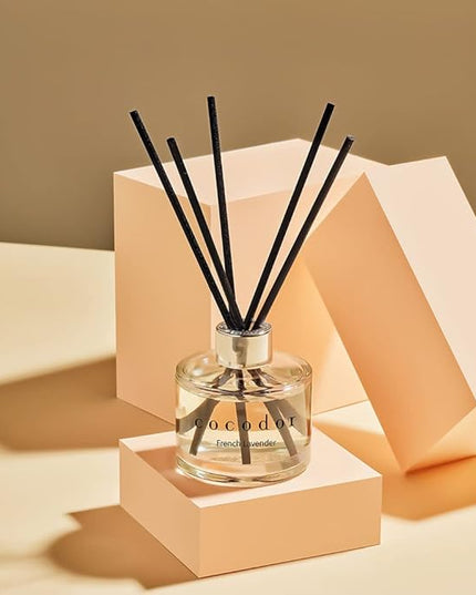 COCODOR Signature Reed Diffuser Set/April Breeze / 6.7oz /2 Pack/Home Fragrance Diffuser, Oil Scent Diffuser for Bathroom Shelf Decor