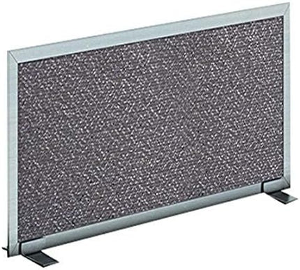 OBEX Acoustical Free Standing Privacy Screen, Cubicle Accessories Desk Privacy Panel, Desk Dividers for Office, Office Furniture Partitions Portable Sound Proof Dividers, 12" x 36", Graphite