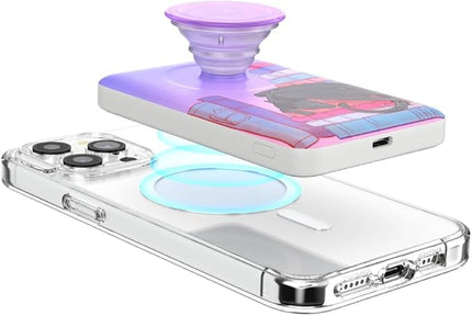 PopSockets PowerPack for MagSafe, Portable Phone Charger, Magnetic Wireless Portable Charger, 5000mAh - Curled Up with A Good Book