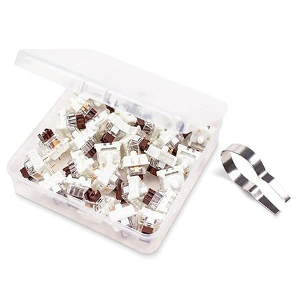 Outemu Brown Switches, 30-Pack, 3-Pin Tactile 50gf Dustproof RGB Key Switches - Replacement Pack for Mechanical Keyboard