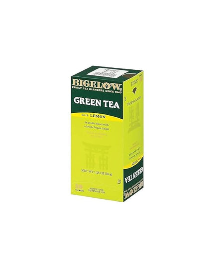 Bigelow Green Tea With Lemon, Lemon, 0.34 Lbs, 28/box