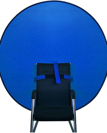 1 PC Green Screen Background, Nylon Background Screen Portable Foldable Backdrop for Live Streaming, Chair Photo Studio Solid (Blue, 110cm, only Screen,NO Stand)