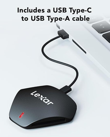 Lexar Professional Multi-Card 3-in-1 USB 3.1 Reader, Supports SD, microSD and CF Cards (LRW500URBNA)
