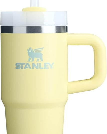 STANLEY Quencher H2.0 Tumbler with Handle and Straw 14 oz | Flowstate 3-Position Lid | Cup Holder Compatible for Travel | Insulated Stainless Steel Cup | BPA-Free | Pomelo