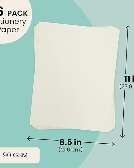 Best Paper Greetings Parchment Diploma Paper - 96 Sheets, 8.5 x 11 In, Cream, 90 GSM - Vintage Textured Certificate Paper for Printing Diplomas, Resumes & Awards